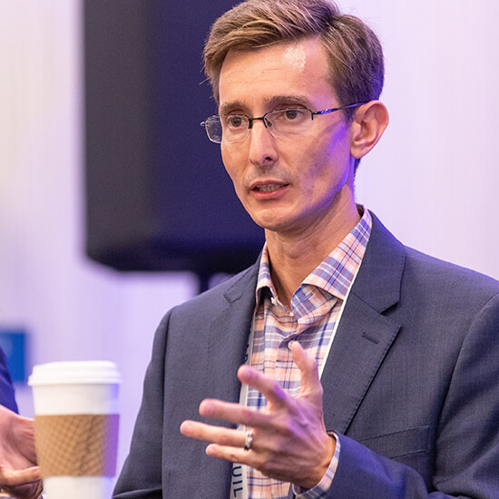 A speaker at an Equilar Event