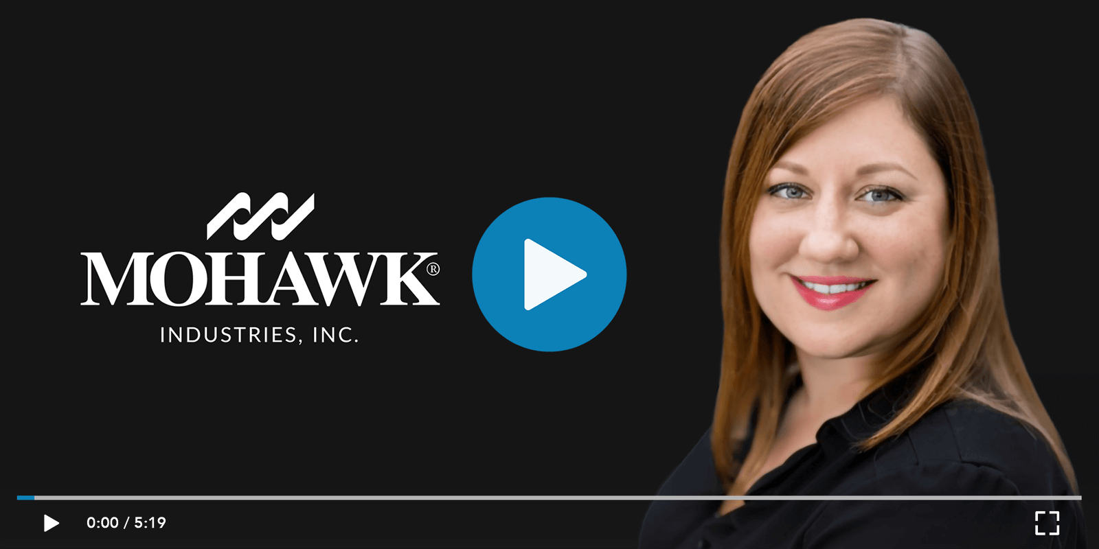 Thumbnail for a video testimonial from Mohawk Industries